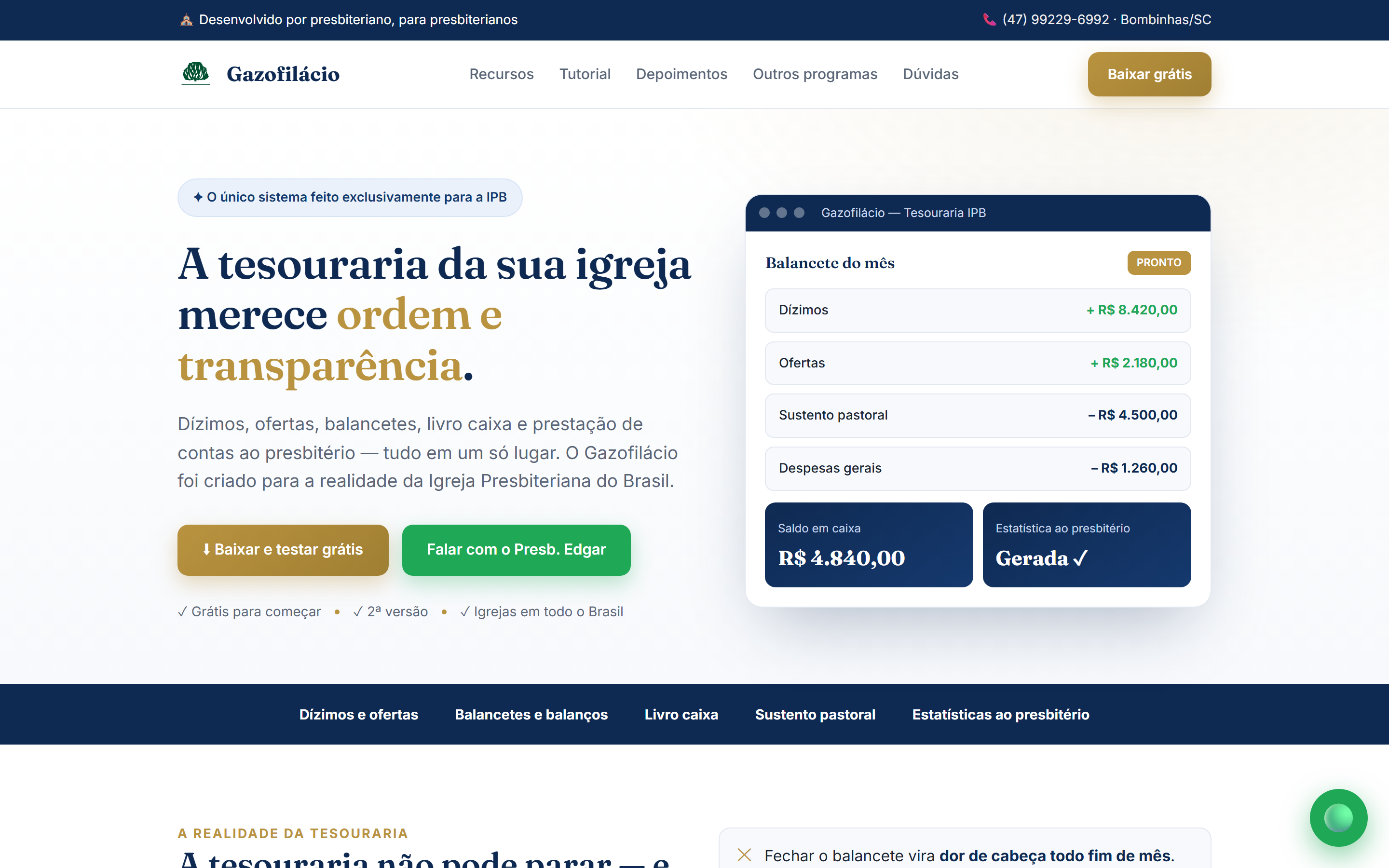 Site Gazofilácio